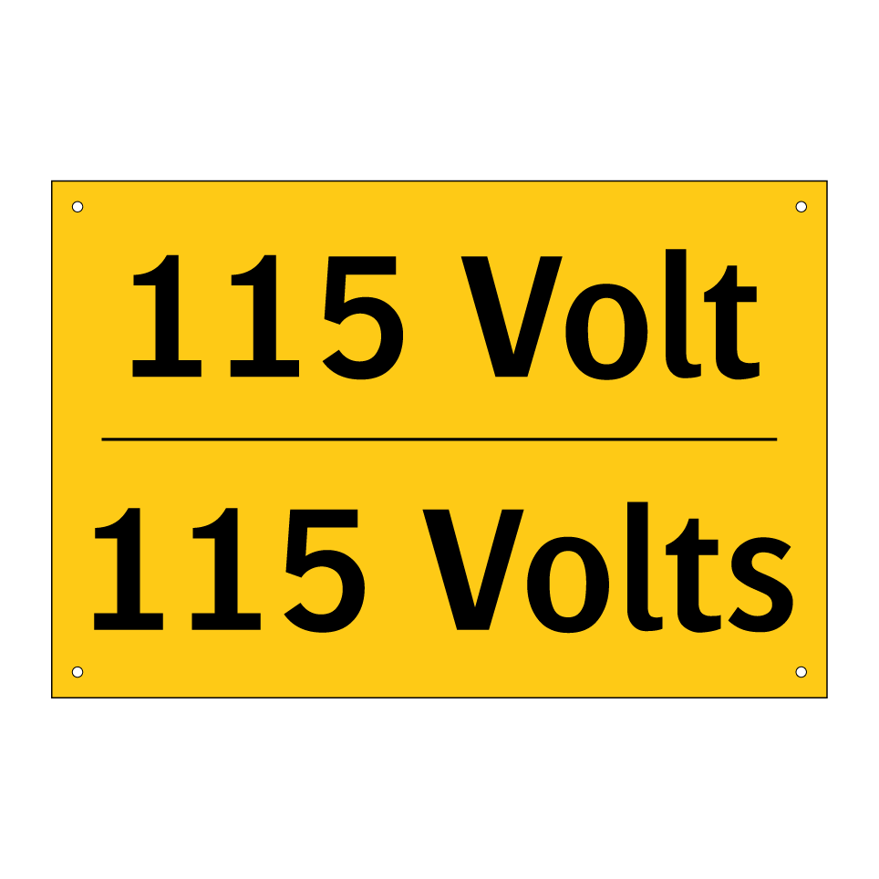 115 Volt - 115 Volts