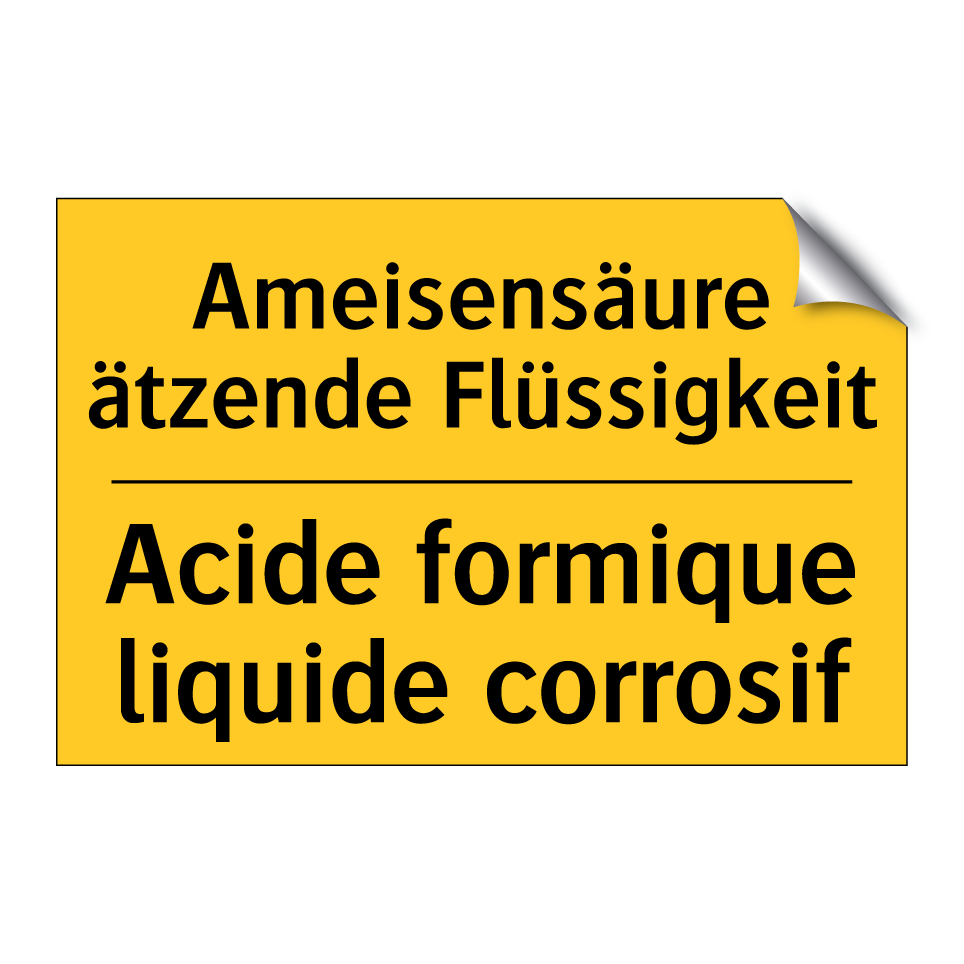 Ameisensäure ätzende Flüssigkeit /.../ - Acide formique liquide corrosif /.../