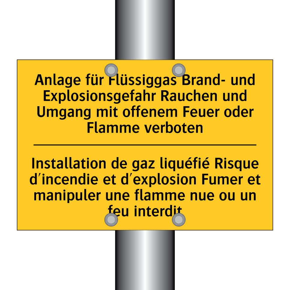 Anlage für Flüssiggas Brand- und /.../ - Installation de gaz liquéfié Risque /.../