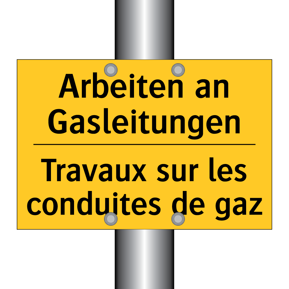 Arbeiten an Gasleitungen - Travaux sur les conduites de gaz /.../
