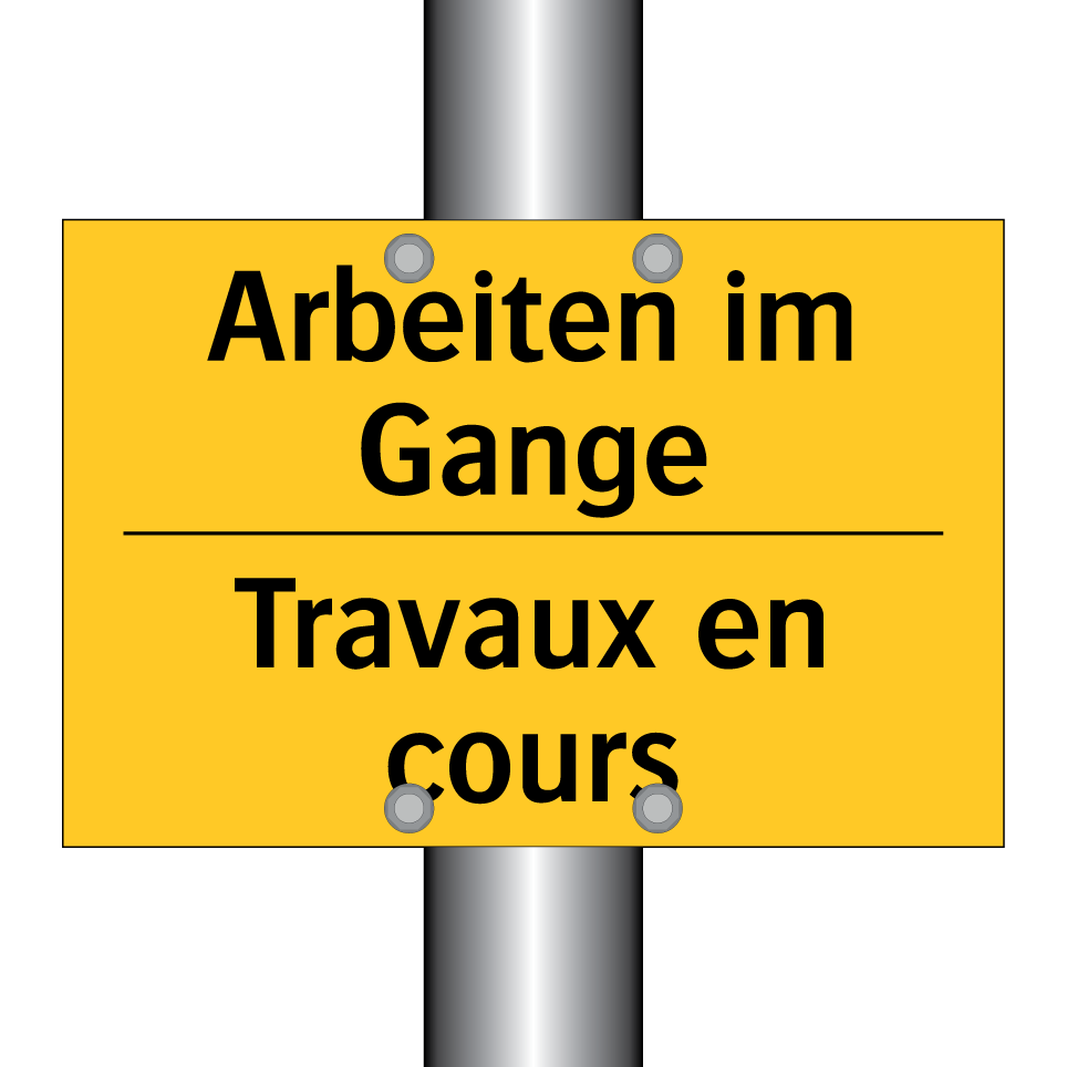 Arbeiten im Gange - Travaux en cours