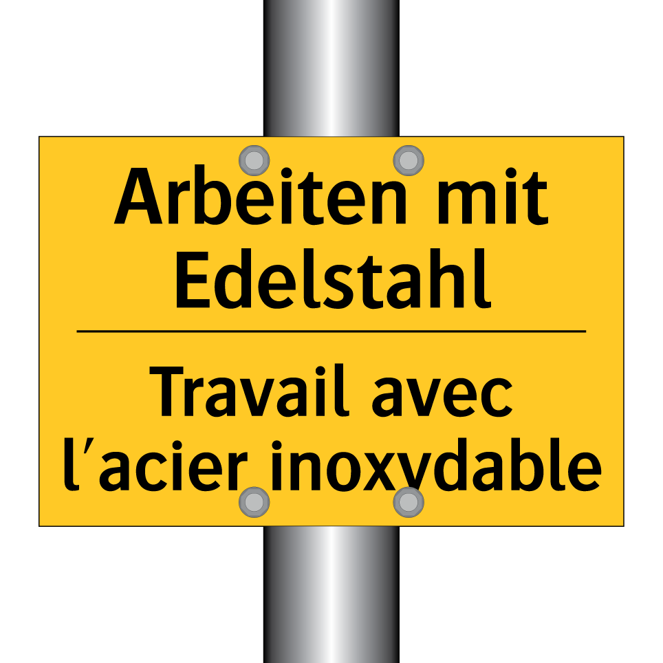 Arbeiten mit Edelstahl - Travail avec l'acier inoxydable /.../