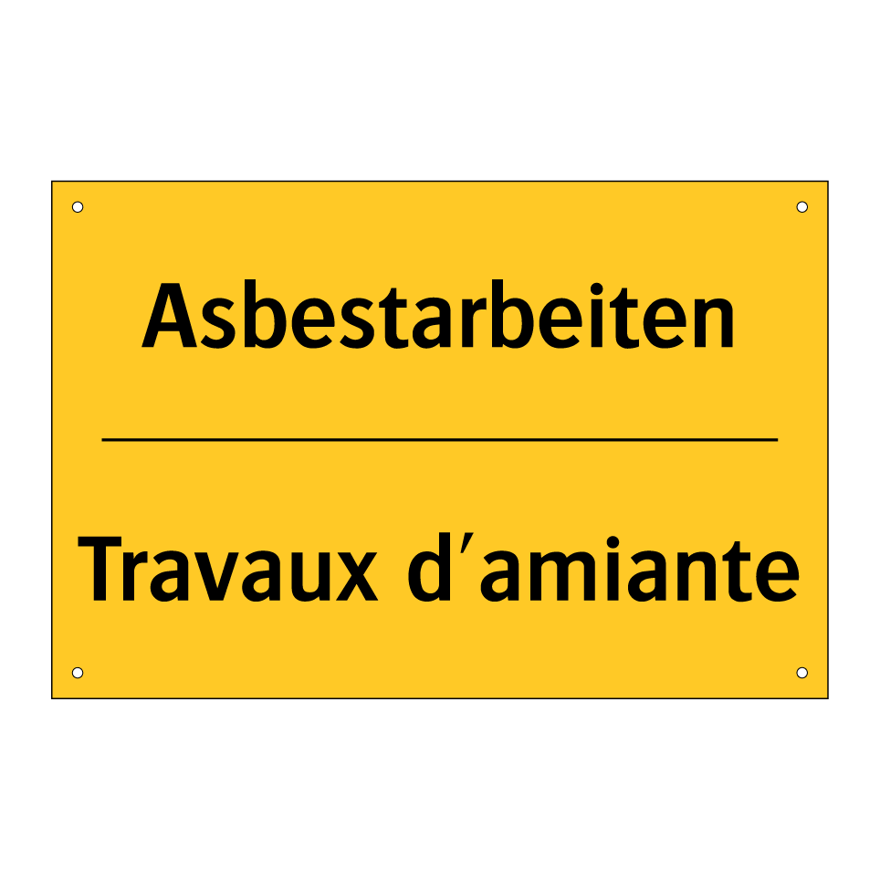 Asbestarbeiten - Travaux d'amiante