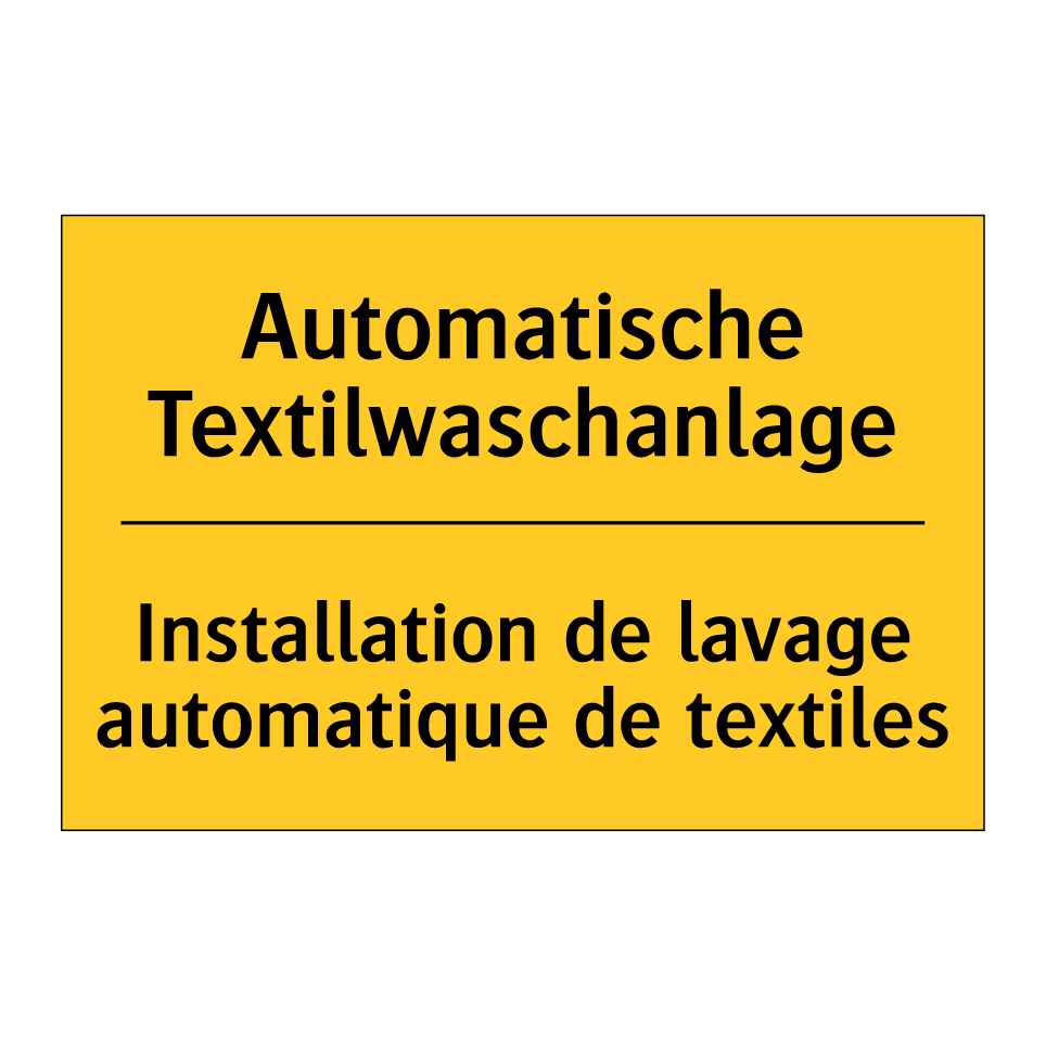 Automatische Textilwaschanlage - Installation de lavage automatique /.../
