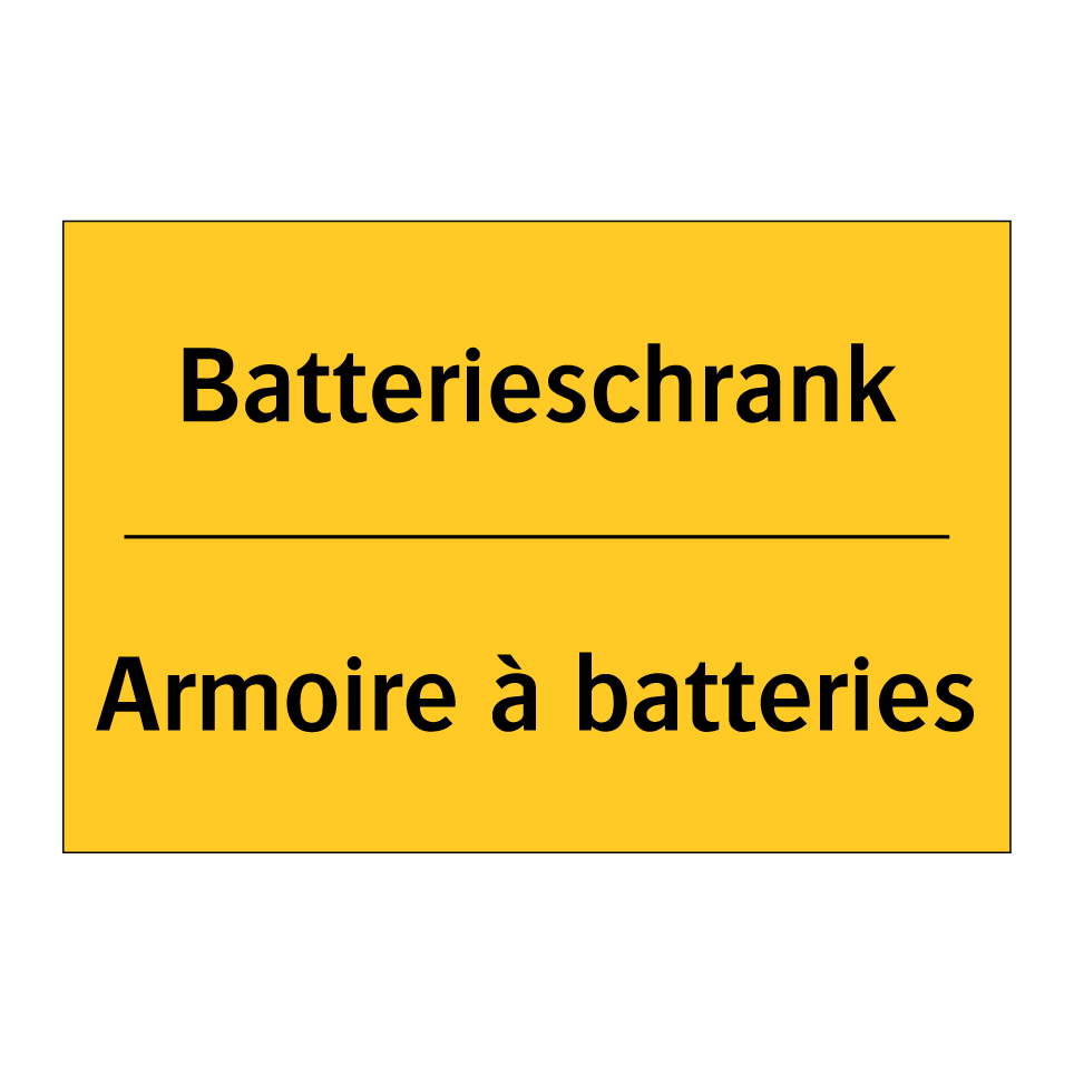 Batterieschrank - Armoire à batteries