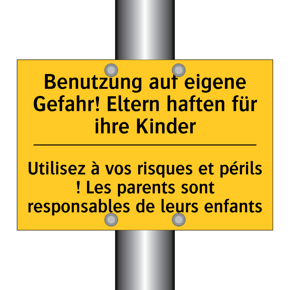 Benutzung auf eigene Gefahr! Eltern /.../ - Utilisez à vos risques et périls /.../
