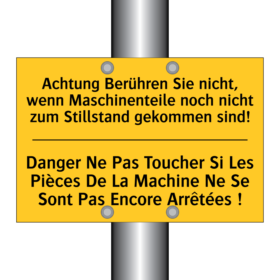 Achtung Berühren Sie nicht, wenn /.../ - Danger Ne Pas Toucher Si Les Pièces /.../