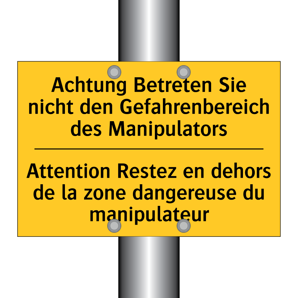 Achtung Betreten Sie nicht den /.../ - Attention Restez en dehors de /.../