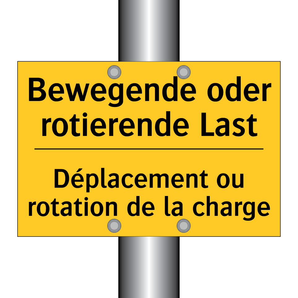 Bewegende oder rotierende Last - Déplacement ou rotation de la /.../