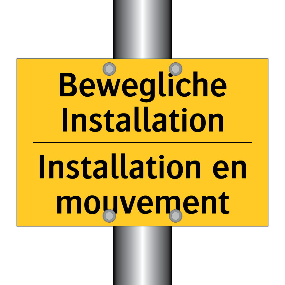 Bewegliche Installation - Installation en mouvement