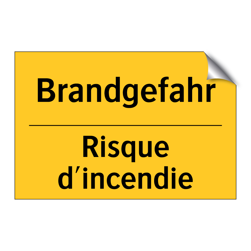 Brandgefahr - Risque d'incendie
