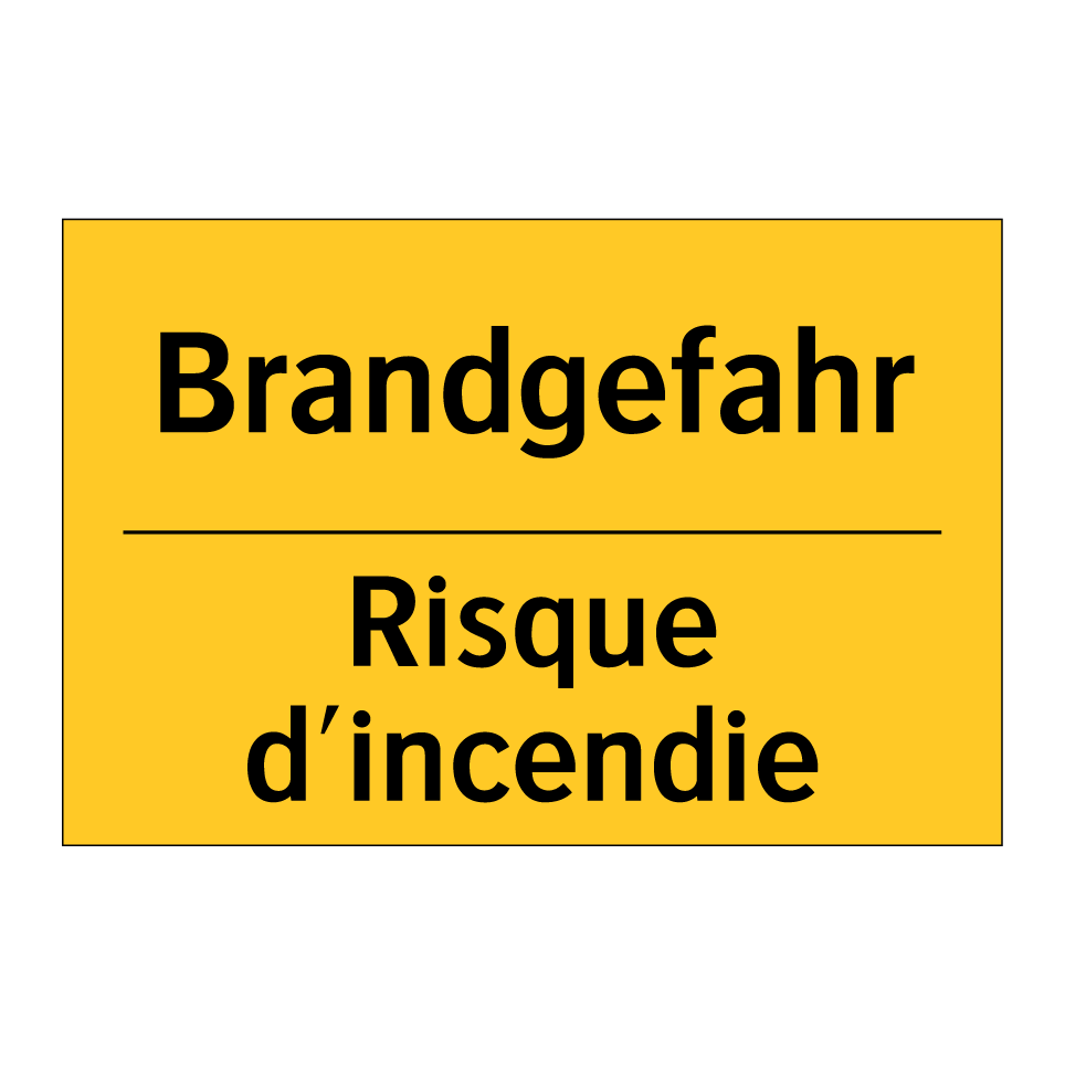 Brandgefahr - Risque d'incendie