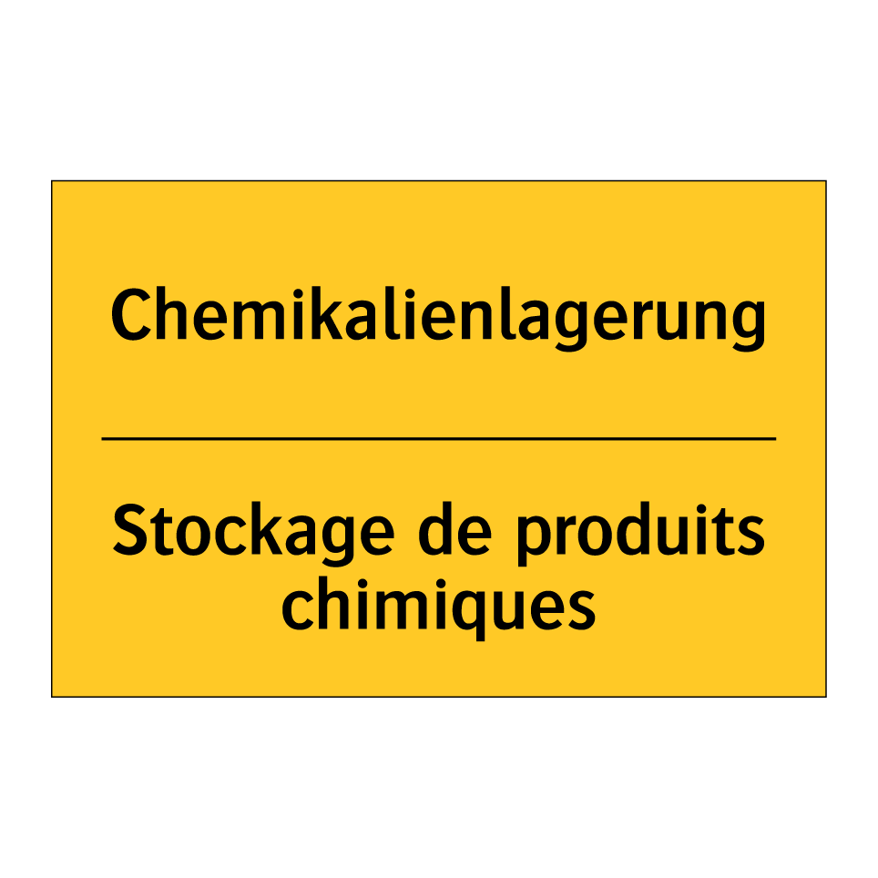 Chemikalienlagerung - Stockage de produits chimiques