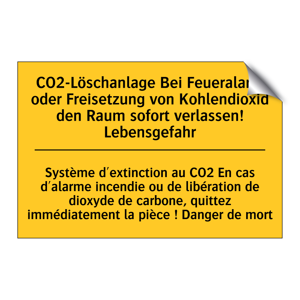 CO2-Löschanlage Bei Feueralarm /.../ - Système d'extinction au CO2 En /.../
