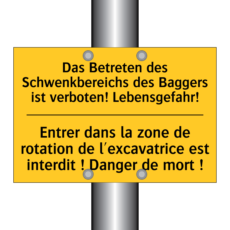Das Betreten des Schwenkbereichs /.../ - Entrer dans la zone de rotation /.../
