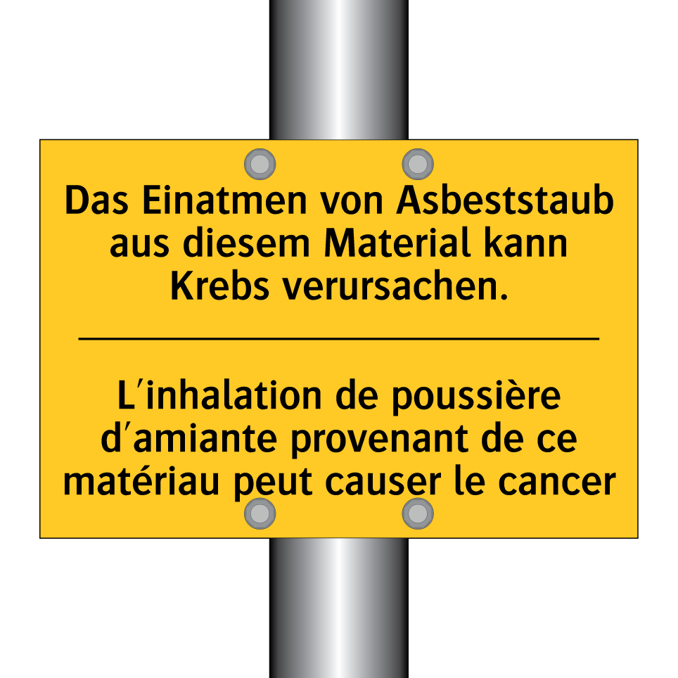 Das Einatmen von Asbeststaub aus /.../ - L'inhalation de poussière d'amiante /.../
