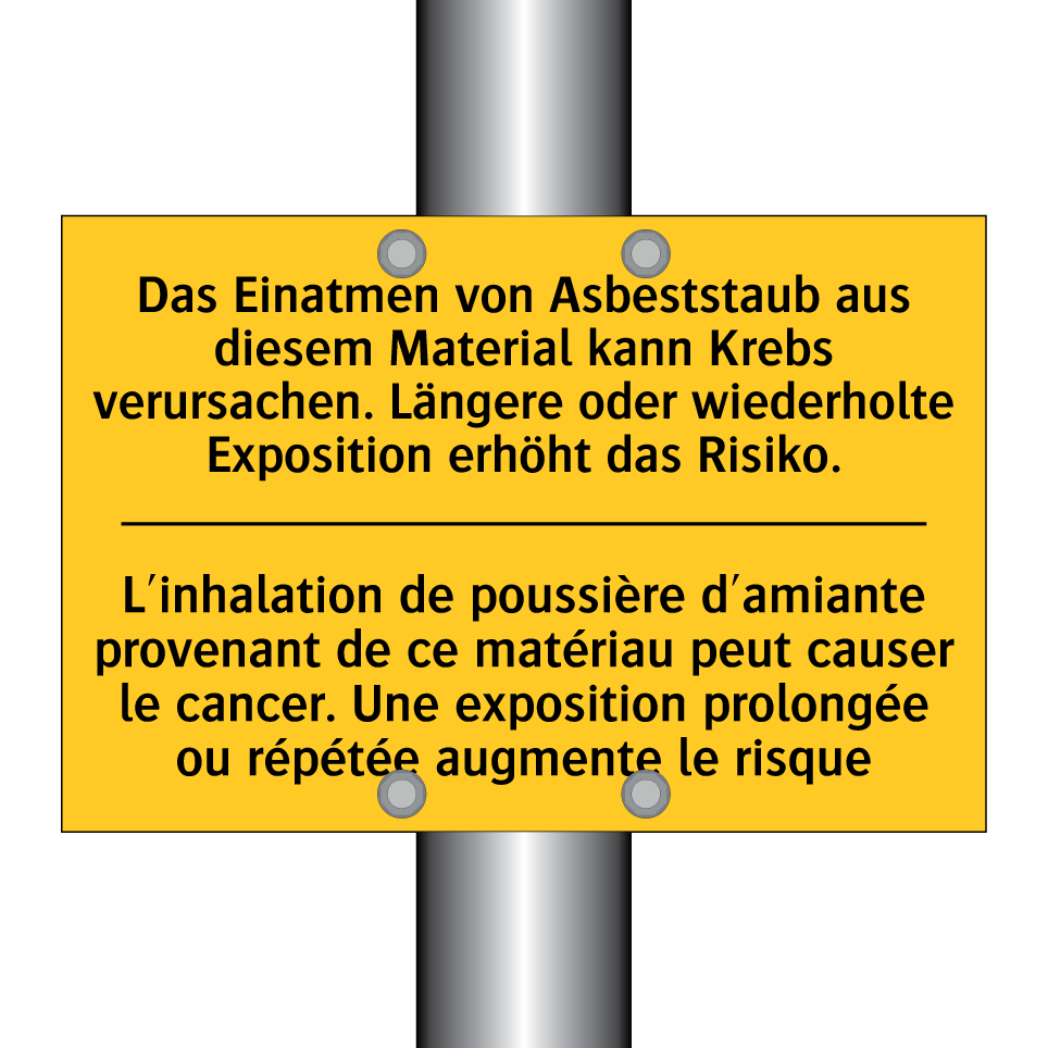 Das Einatmen von Asbeststaub aus /.../ - L'inhalation de poussière d'amiante /.../