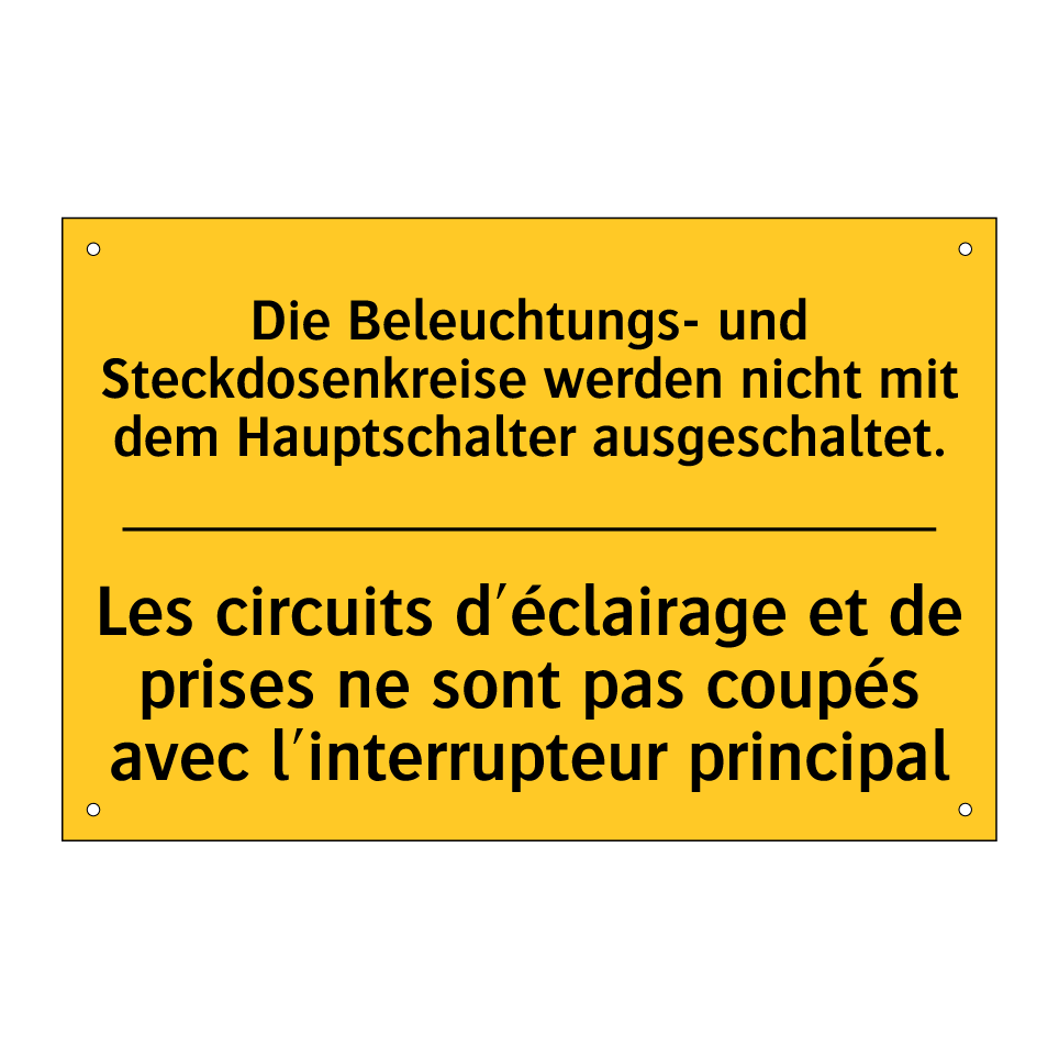 Die Beleuchtungs- und Steckdosenkreise /.../ - Les circuits d'éclairage et de /.../