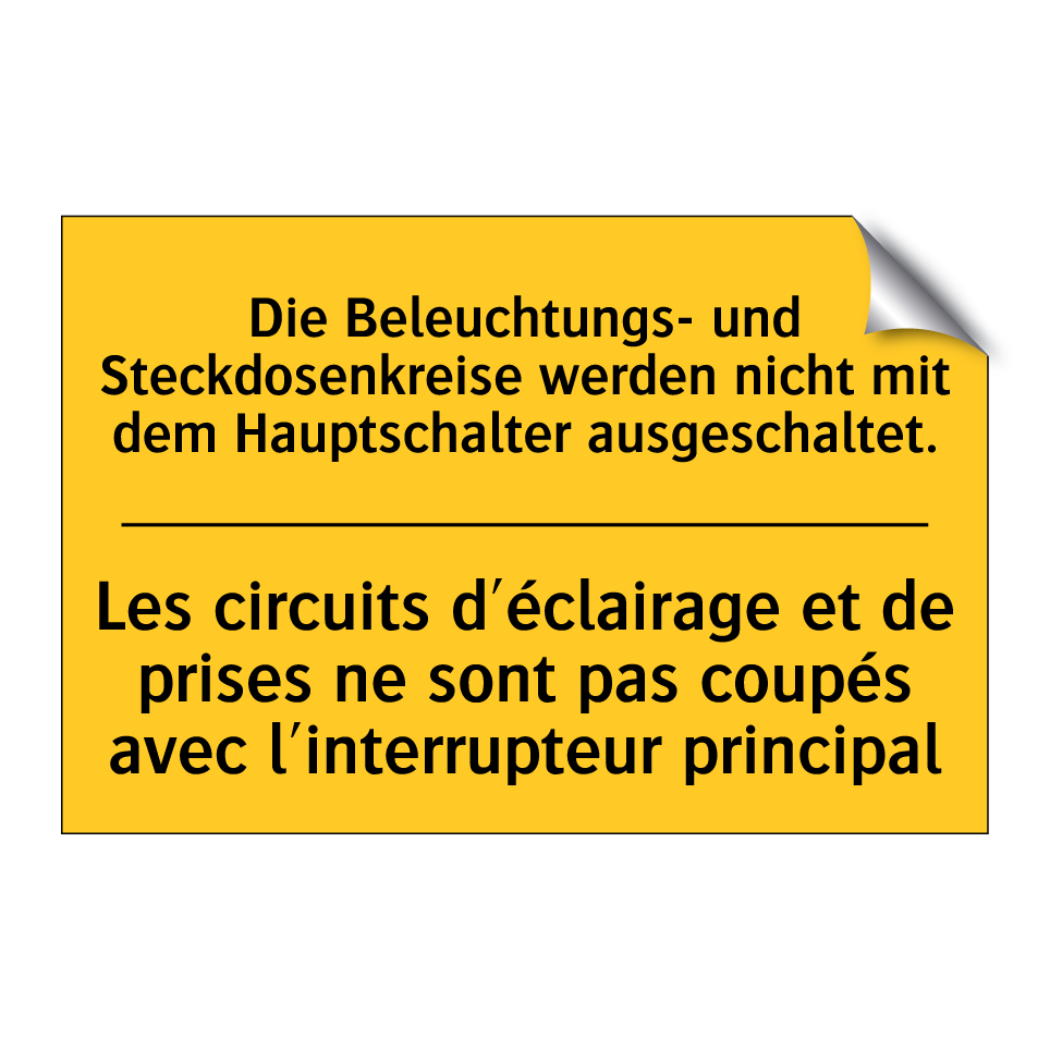 Die Beleuchtungs- und Steckdosenkreise /.../ - Les circuits d'éclairage et de /.../