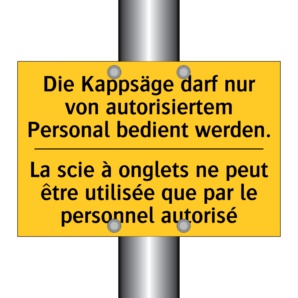 Die Kappsäge darf nur von autorisiertem /.../ - La scie à onglets ne peut être /.../