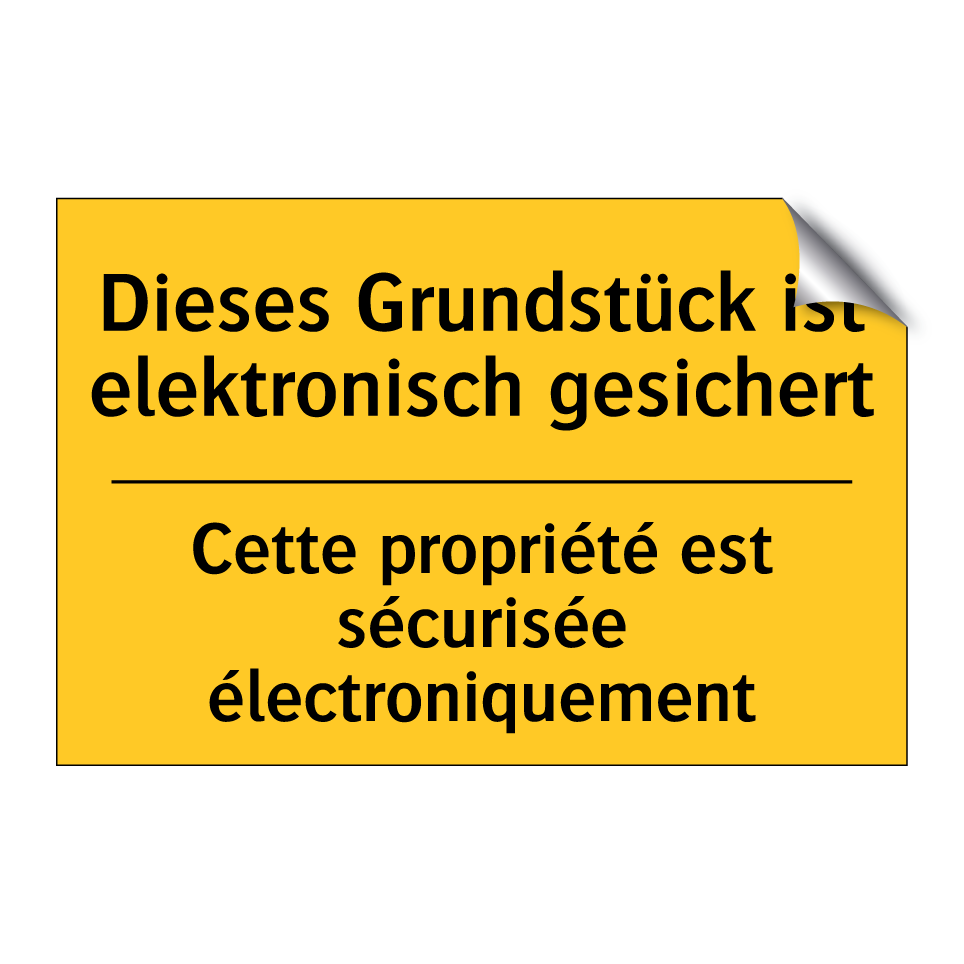 Dieses Grundstück ist elektronisch /.../ - Cette propriété est sécurisée /.../