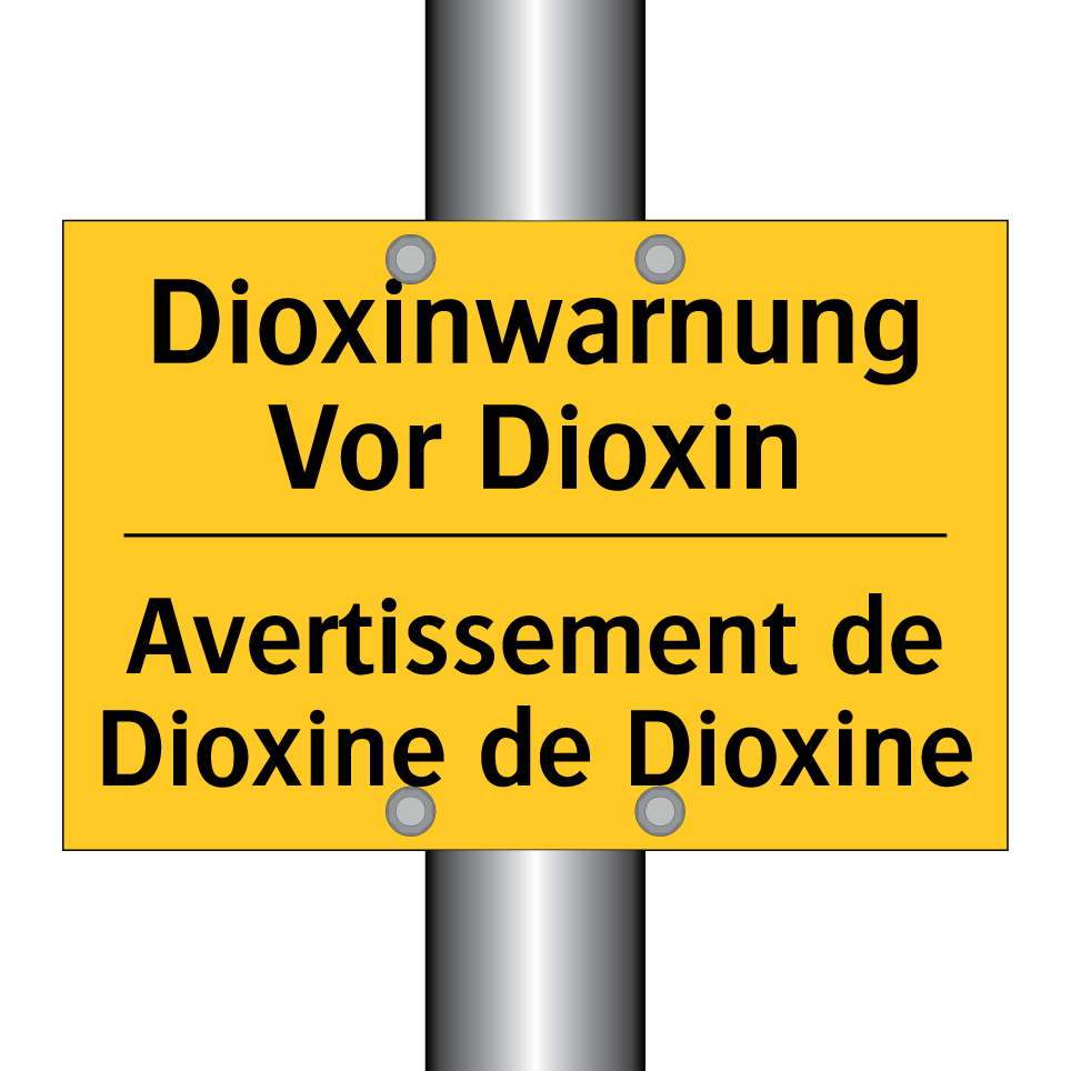 Dioxinwarnung Vor Dioxin - Avertissement de Dioxine de Dioxine /.../