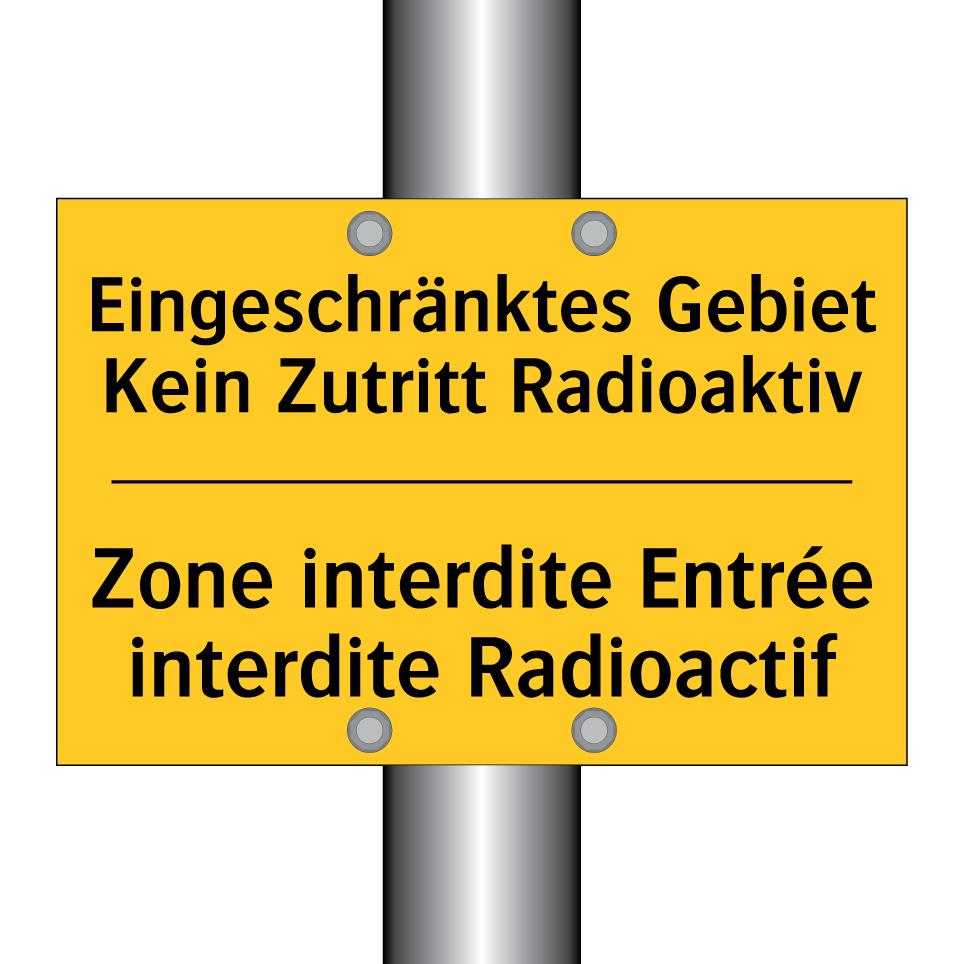 Eingeschränktes Gebiet Kein Zutritt /.../ - Zone interdite Entrée interdite /.../