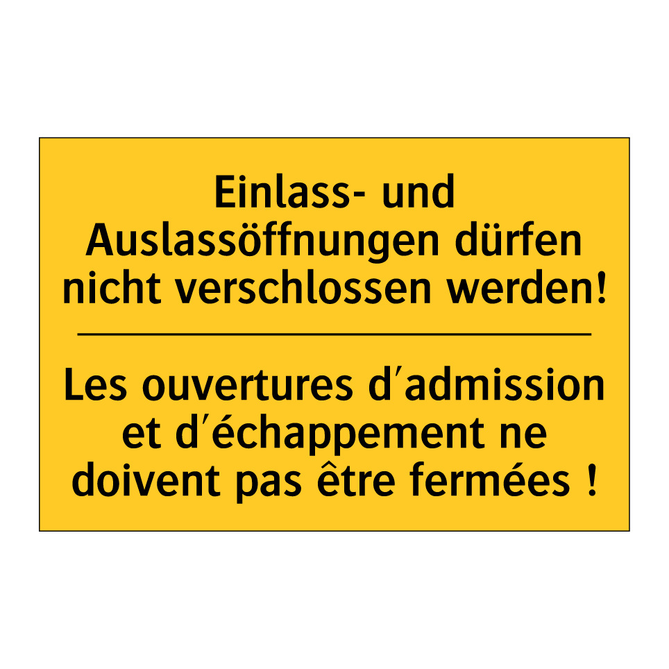 Einlass- und Auslassöffnungen /.../ - Les ouvertures d'admission et /.../
