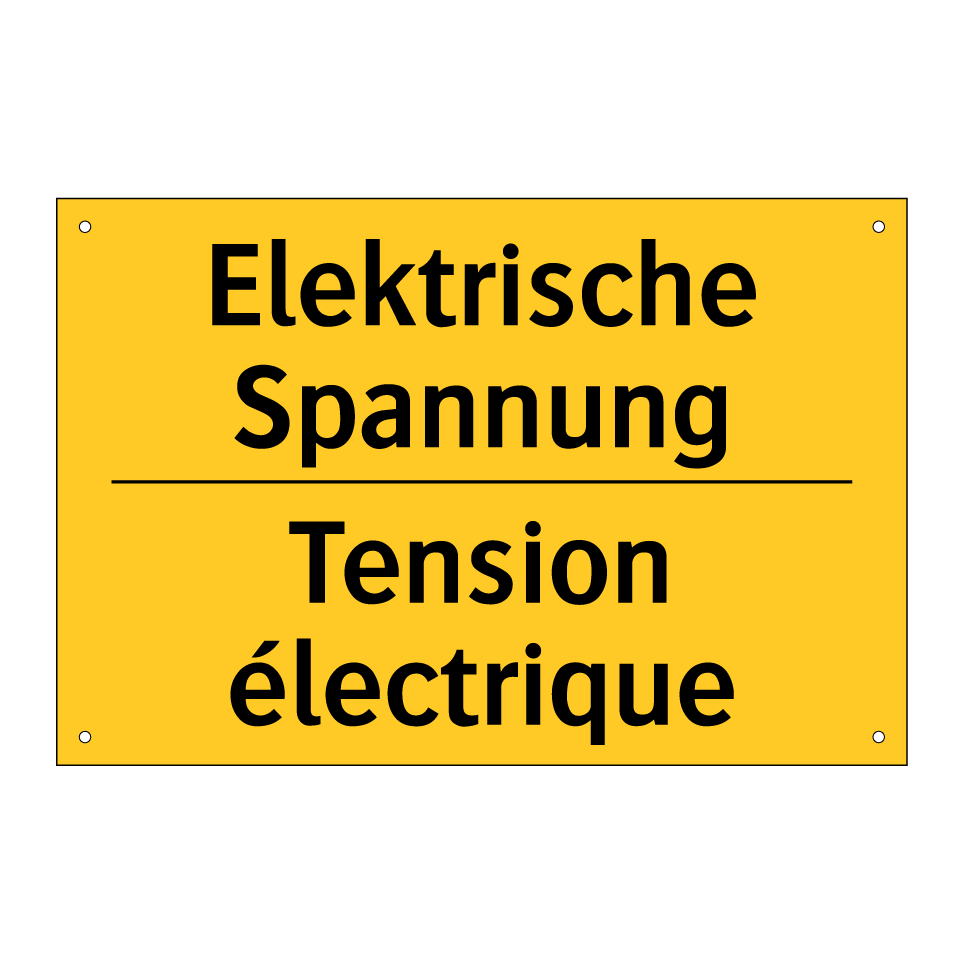 Elektrische Spannung - Tension électrique
