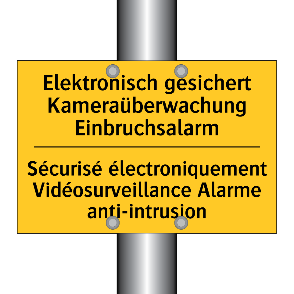 Elektronisch gesichert Kameraüberwachung /.../ - Sécurisé électroniquement Vidéosurveillance /.../