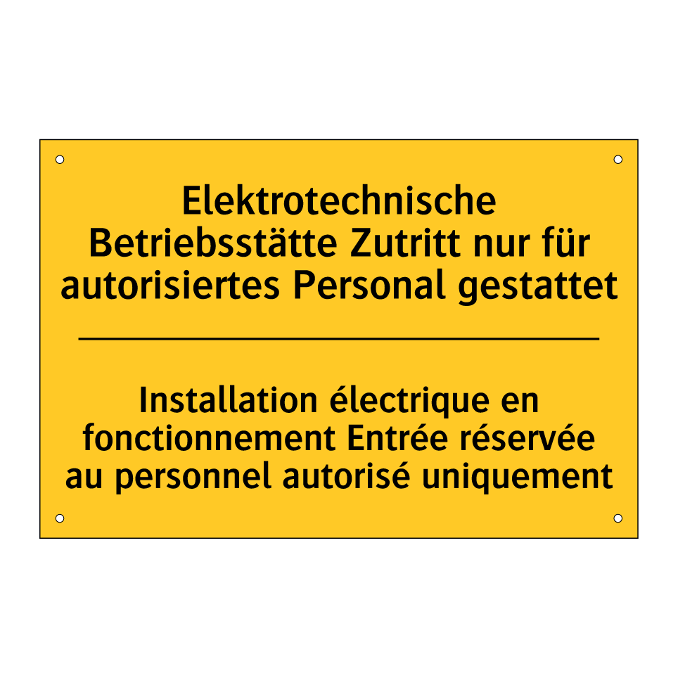Elektrotechnische Betriebsstätte /.../ - Installation électrique en fonctionnement /.../