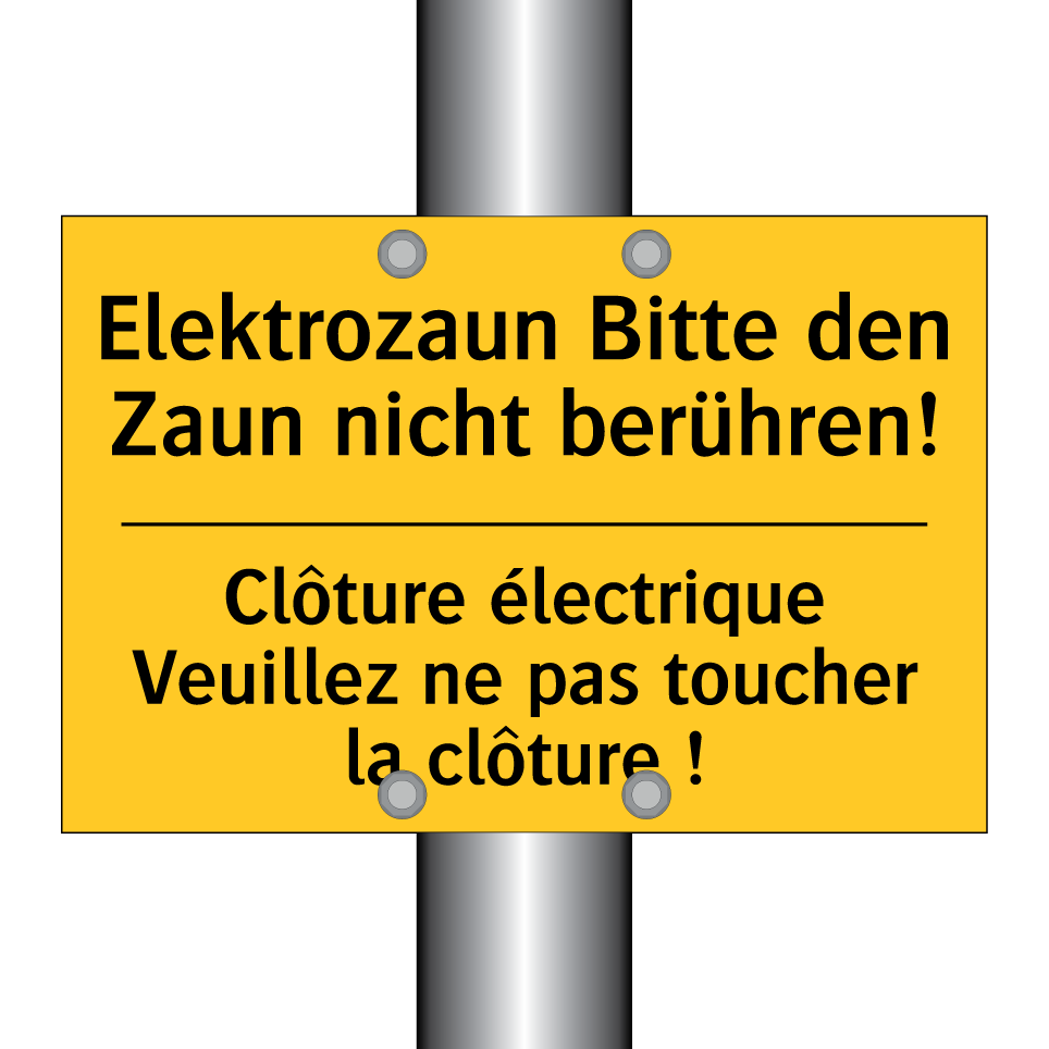 Elektrozaun Bitte den Zaun nicht /.../ - Clôture électrique Veuillez ne /.../