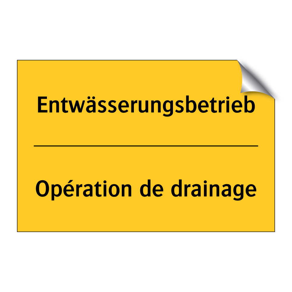 Entwässerungsbetrieb - Opération de drainage