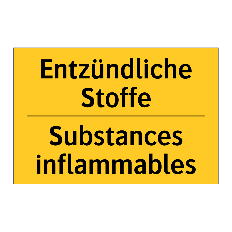Entzündliche Stoffe - Substances inflammables