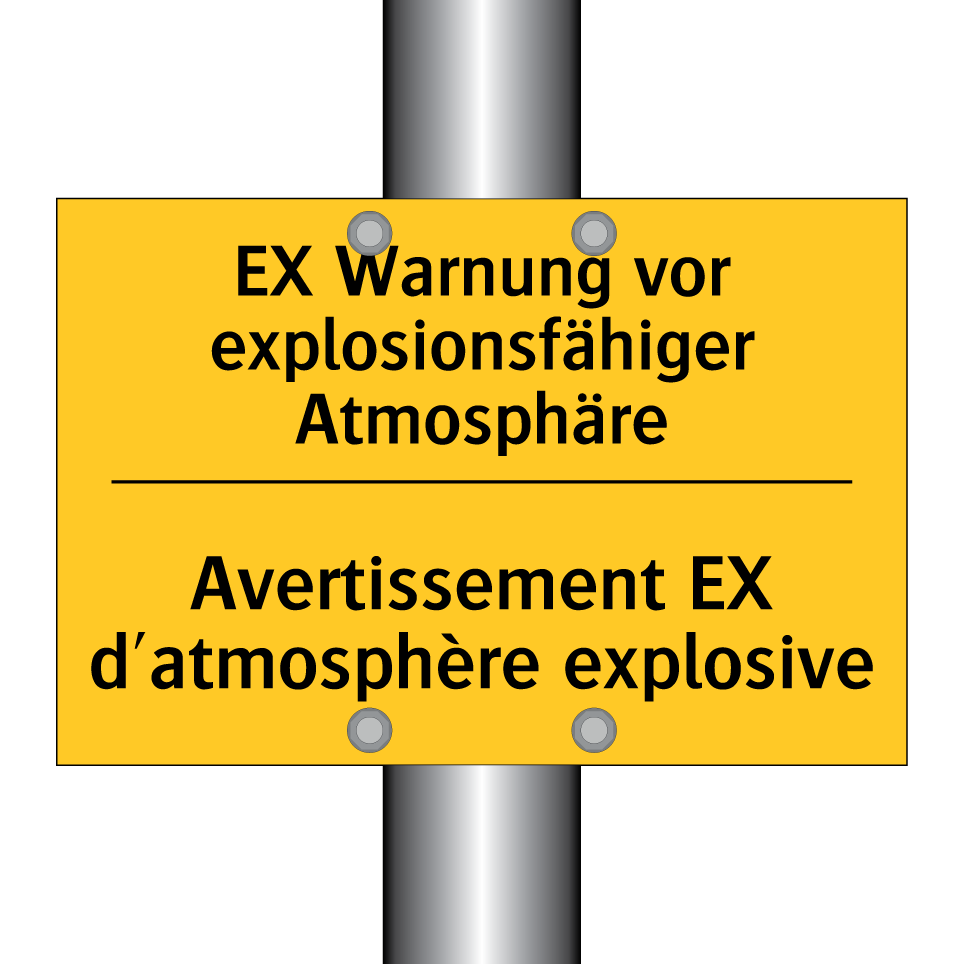 EX Warnung vor explosionsfähiger /.../ - Avertissement EX d'atmosphère /.../