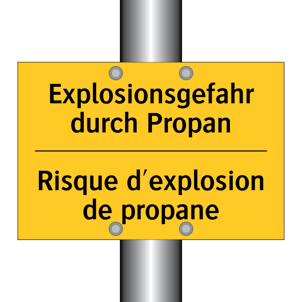 Explosionsgefahr durch Propan - Risque d'explosion de propane
