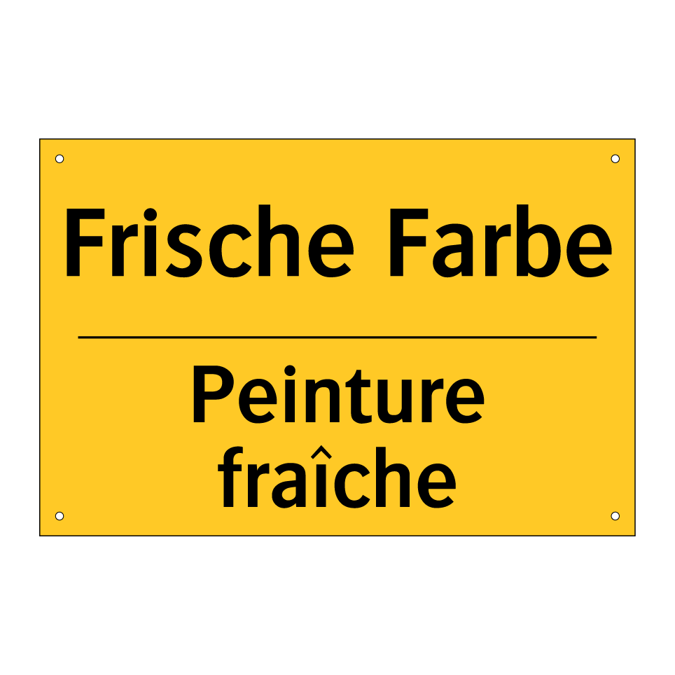 Frische Farbe - Peinture fraîche