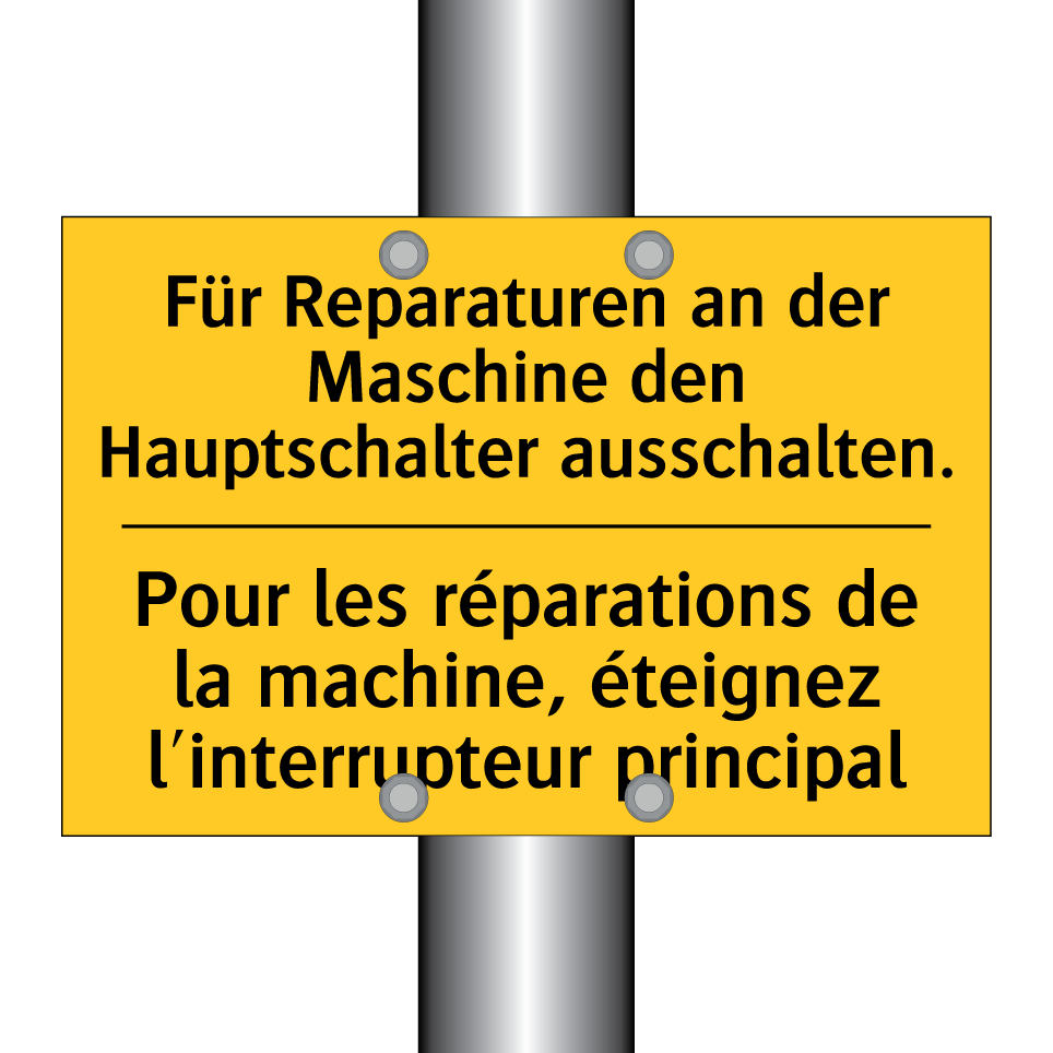 Für Reparaturen an der Maschine /.../ - Pour les réparations de la machine, /.../