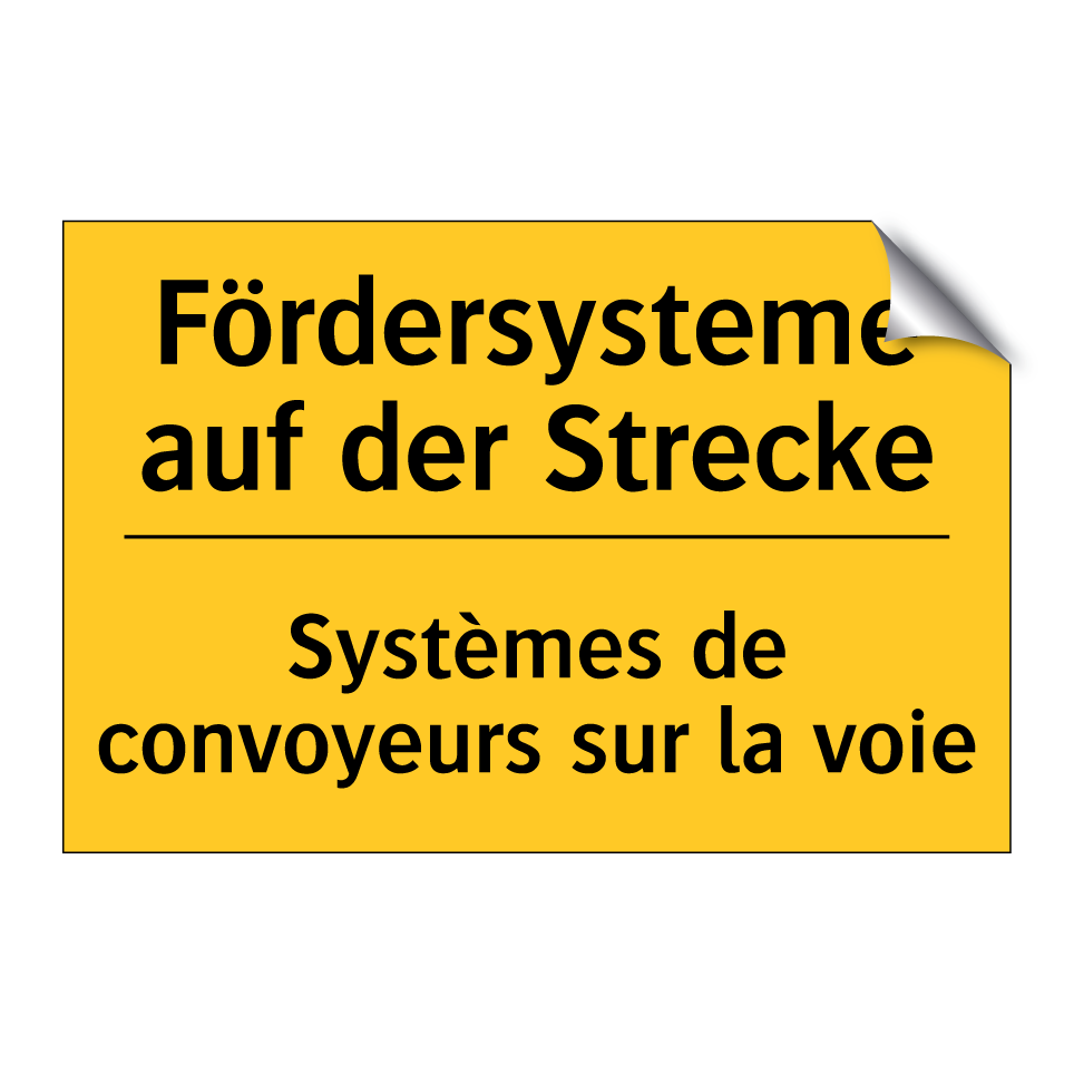 Fördersysteme auf der Strecke - Systèmes de convoyeurs sur la /.../