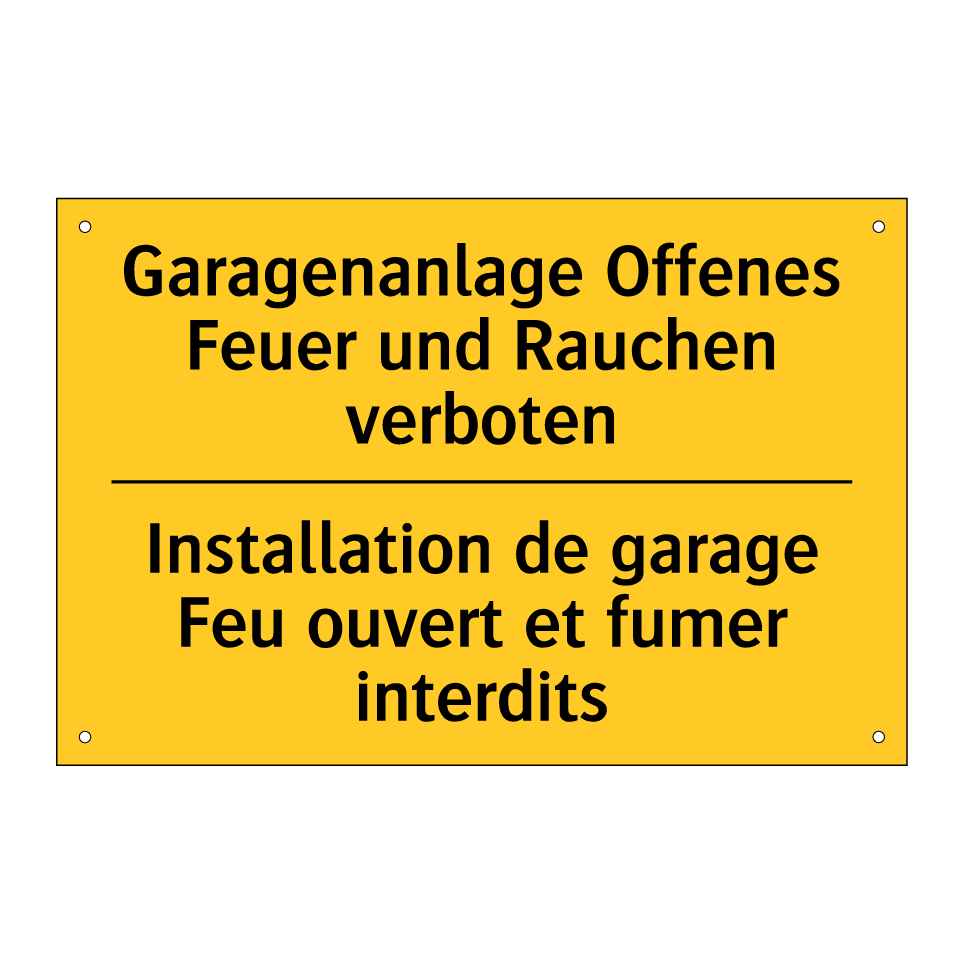 Garagenanlage Offenes Feuer und /.../ - Installation de garage Feu ouvert /.../