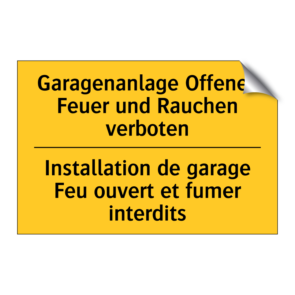 Garagenanlage Offenes Feuer und /.../ - Installation de garage Feu ouvert /.../