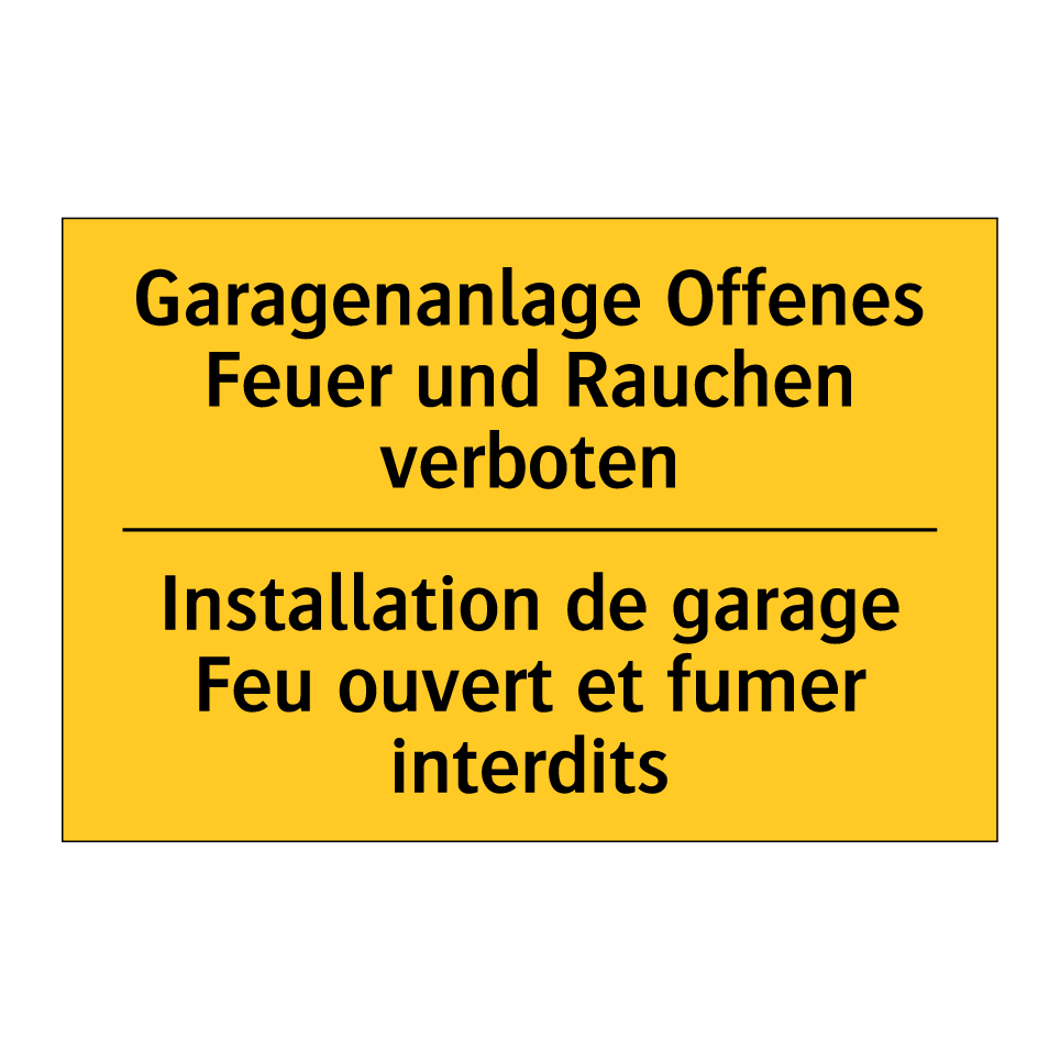 Garagenanlage Offenes Feuer und /.../ - Installation de garage Feu ouvert /.../