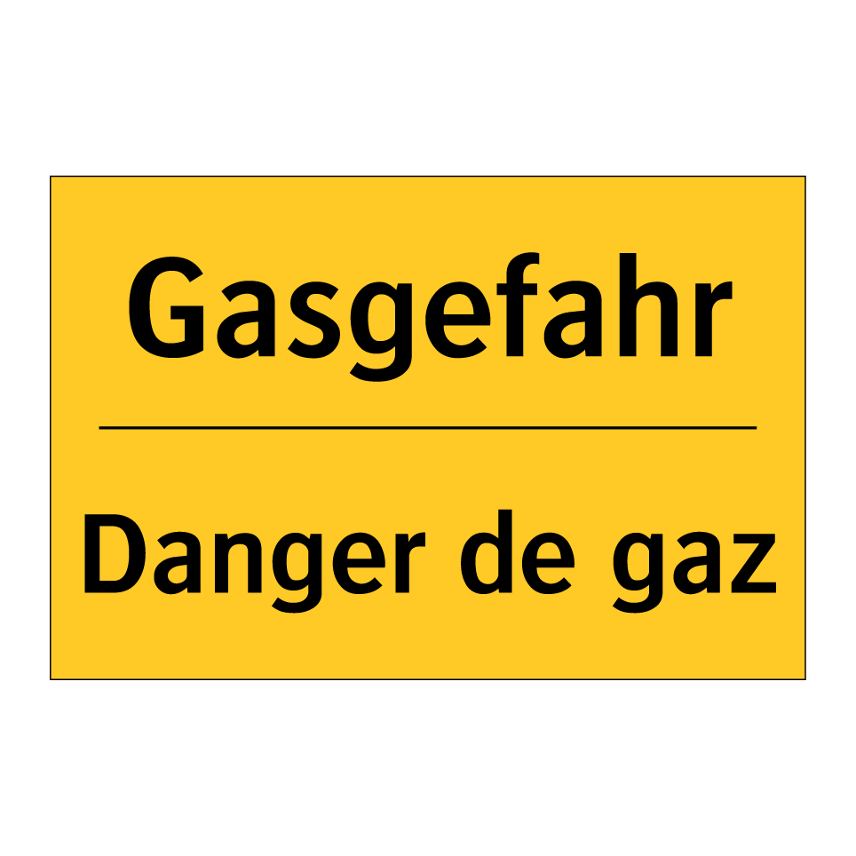 Gasgefahr - Danger de gaz