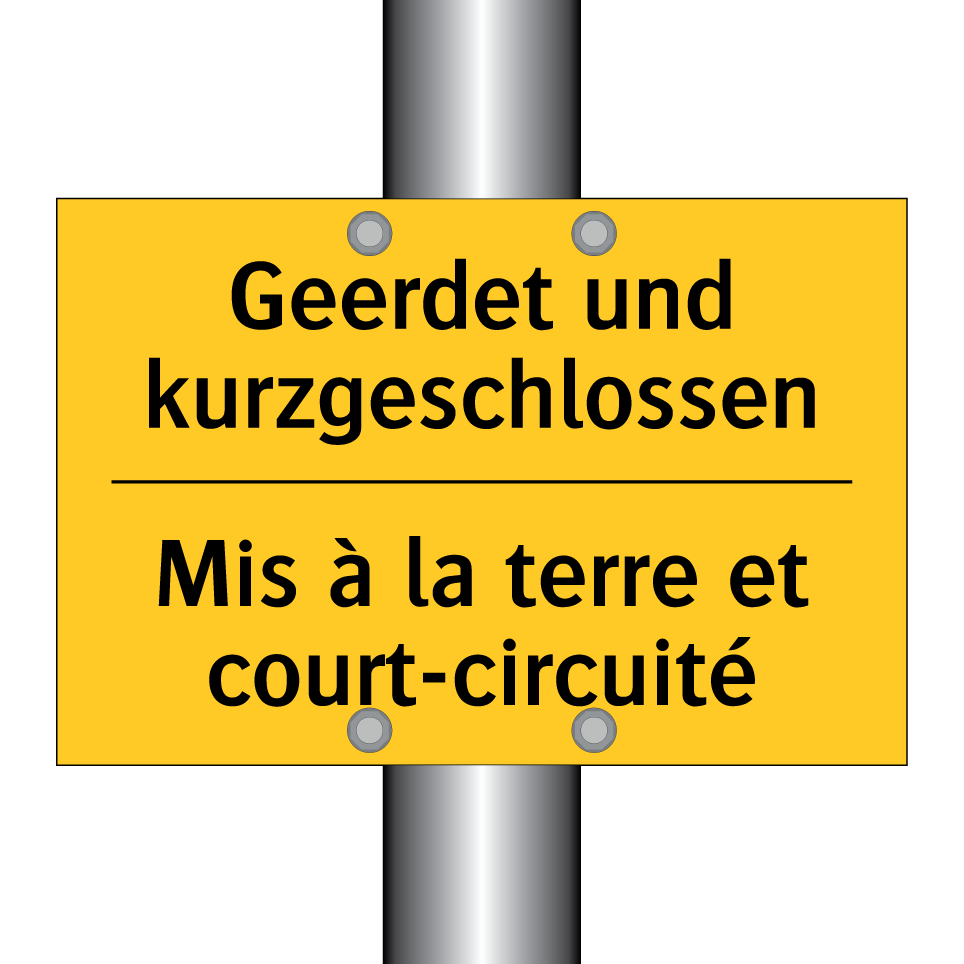 Geerdet und kurzgeschlossen - Mis à la terre et court-circuité /.../
