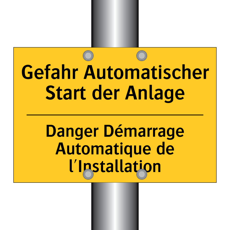 Gefahr Automatischer Start der /.../ - Danger Démarrage Automatique de /.../