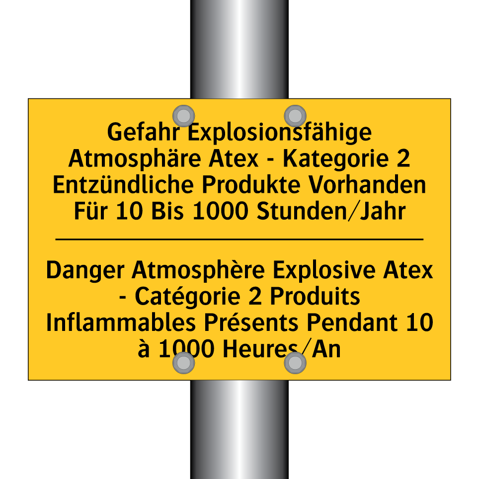 Gefahr Explosionsfähige Atmosphäre /.../ - Danger Atmosphère Explosive Atex /.../