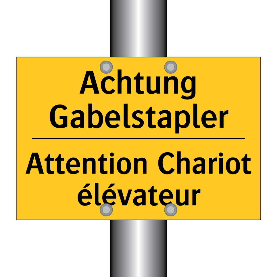 Achtung Gabelstapler - Attention Chariot élévateur