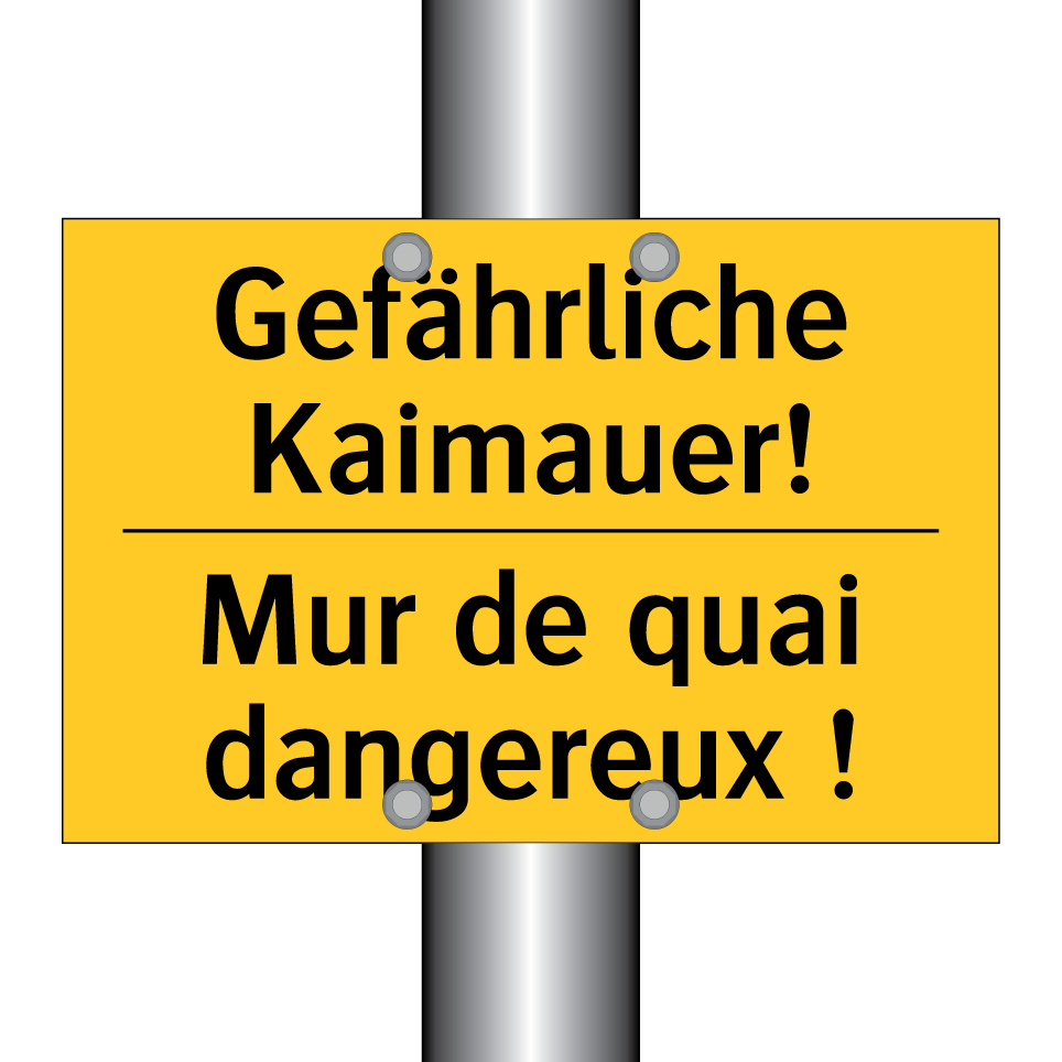 Gefährliche Kaimauer! - Mur de quai dangereux !