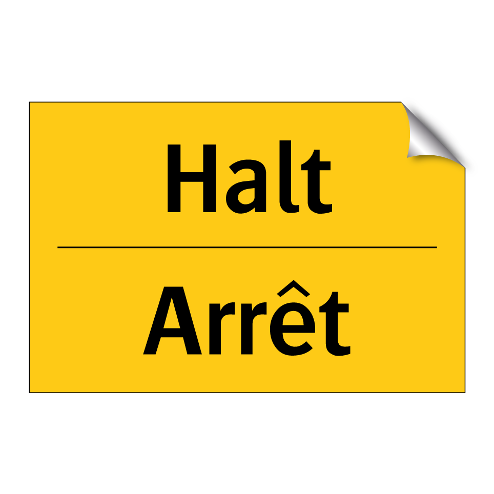 Halt - Arrêt