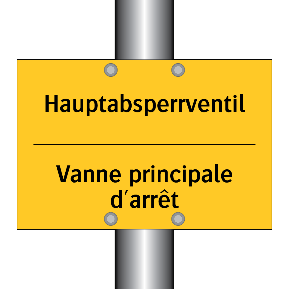 Hauptabsperrventil - Vanne principale d'arrêt